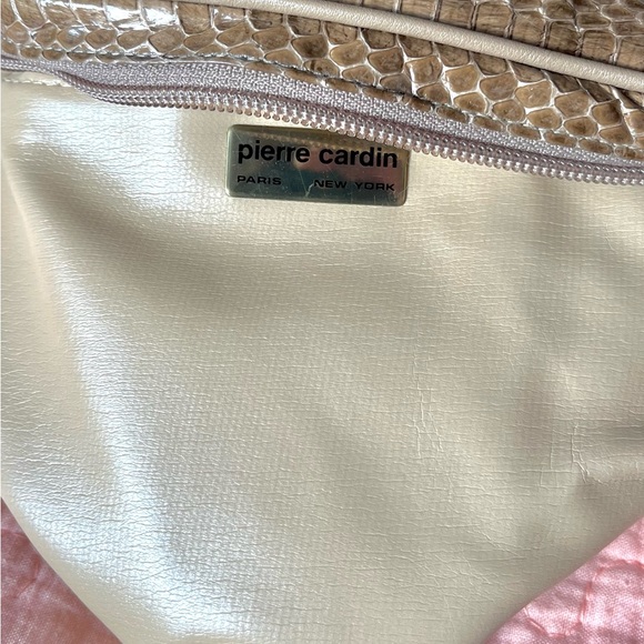 Pierre Cardin vintage brown snakeskin shouder bag with tan leather lining - Picture 9 of 14